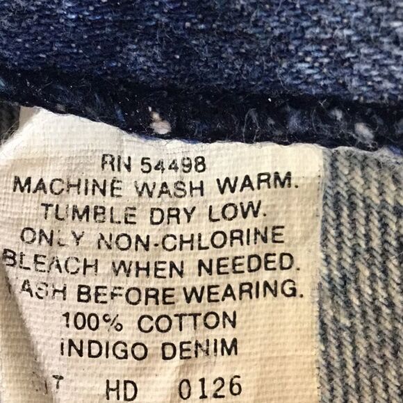 Vintage high waisted jean shorts in distressed denim in size 9 by A TIME FOR US - Picture 11 of 11